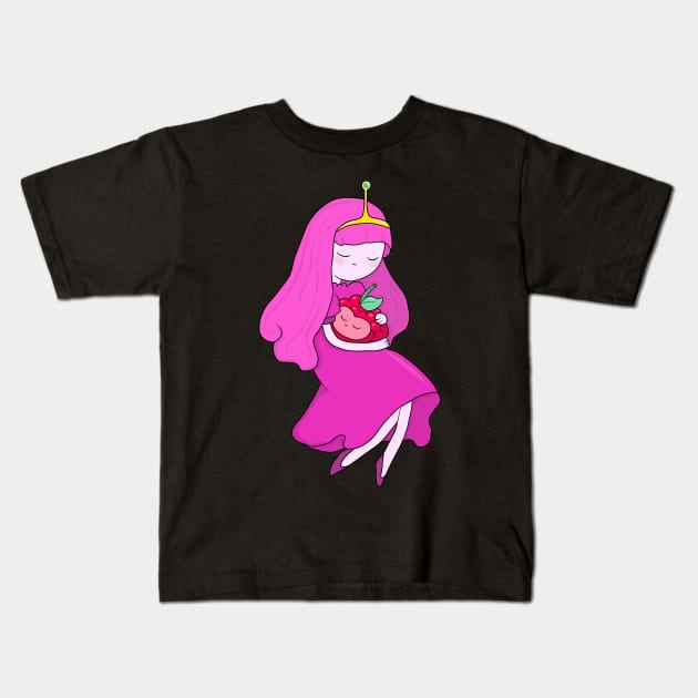 Princess Bubblegum and Wildberry Princess Kids T-Shirt by valentinahramov